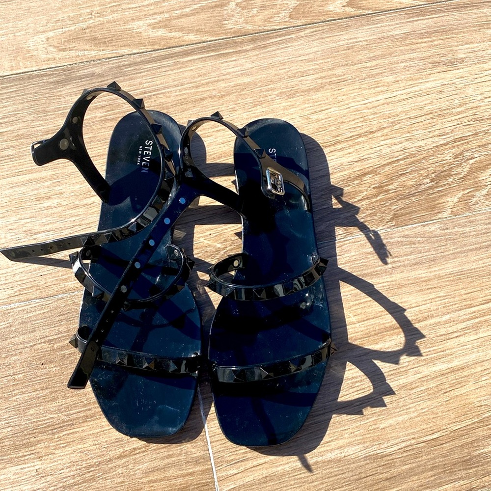 Steven New York Pvc flats. Studded look like Valentino.